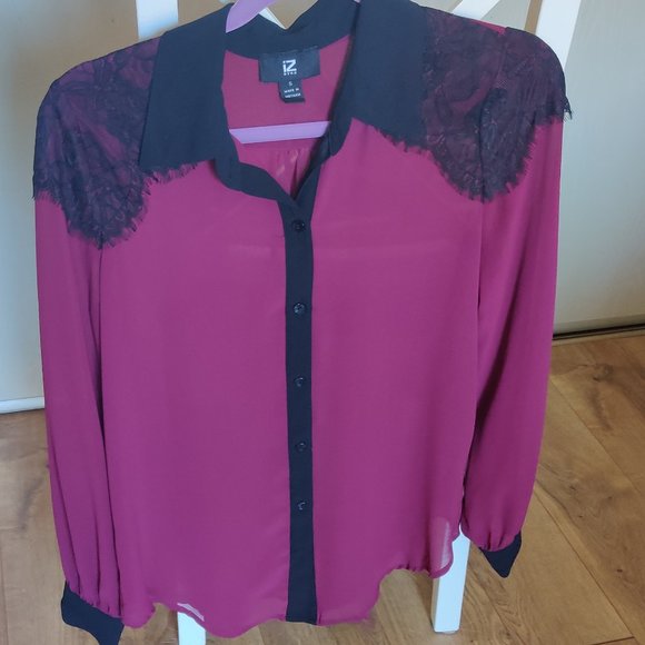 Plum blouse for summer - Picture 1 of 5